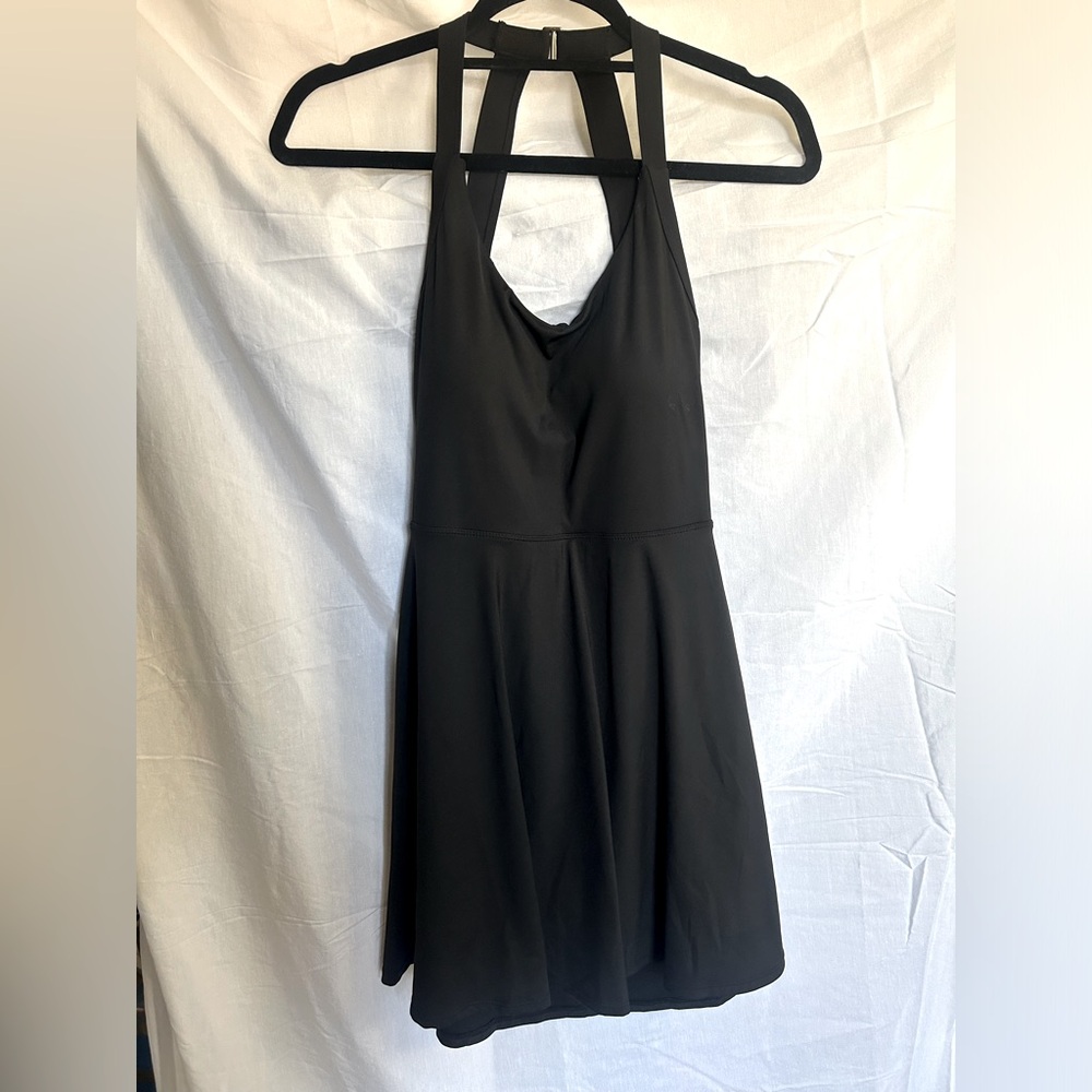 Black Medium Tennis Workout Dress